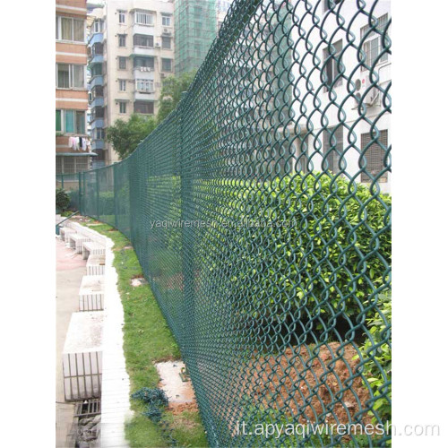 Fence di collegamento a foro diamante galvanizzato a 9 calibri